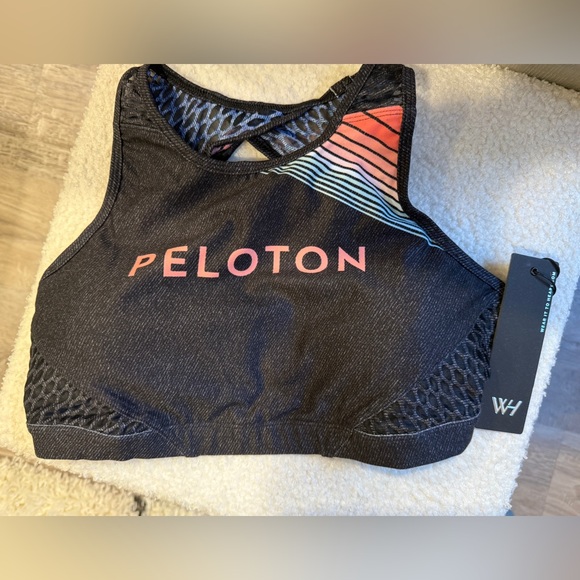 Peloton x WITH Women’s High Neck Bra 2.0 Candy Roller Girl Print Size M NWT - Picture 6 of 10